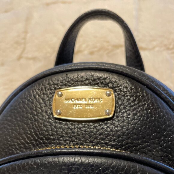 Michael Kors Black Leather Mini Backpack main image 8